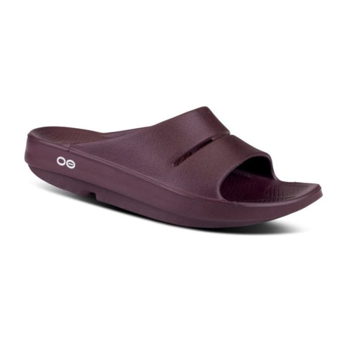 Oofos Canada Men's OOahh Slide Sandal - Cabernet