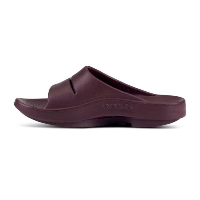 Oofos Canada Men's OOahh Slide Sandal - Cabernet