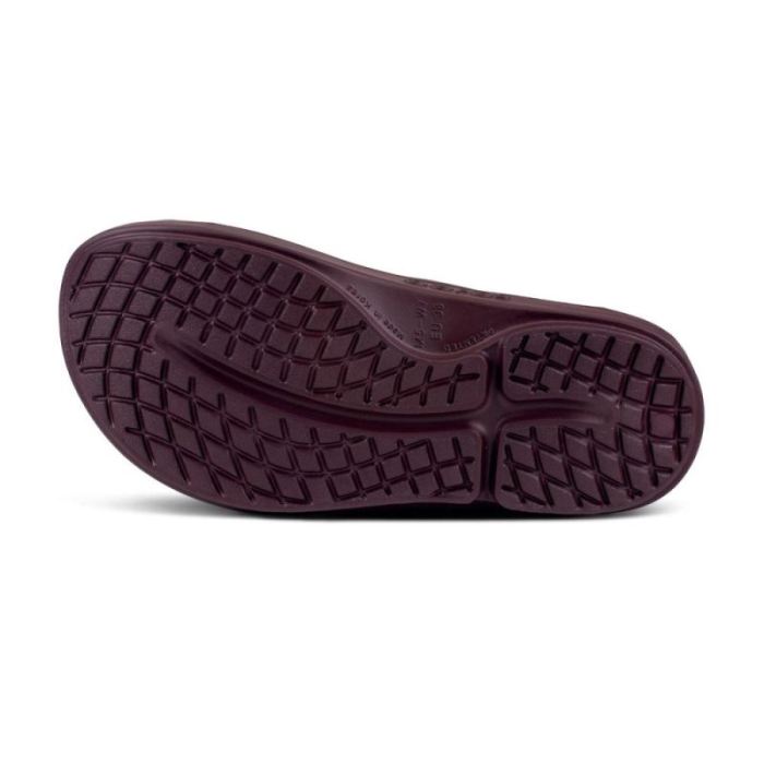 Oofos Canada Men's OOahh Slide Sandal - Cabernet