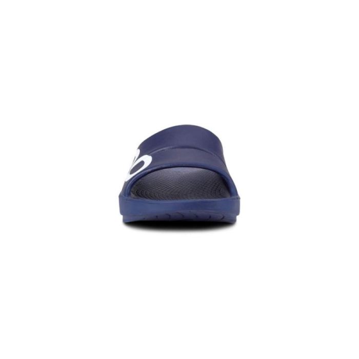 Oofos Canada Men's OOahh Sport Slide Sandal - Navy White