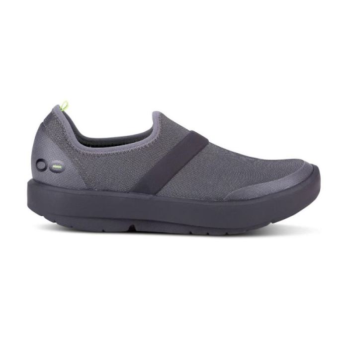 Oofos Canada Women's OOmg Fibre Low Shoe - Black Gray