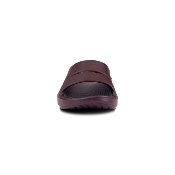 Oofos Canada Women's OOahh Slide Sandal - Cabernet