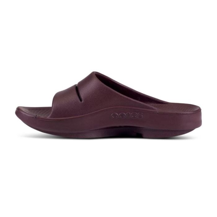 Oofos Canada Women's OOahh Slide Sandal - Cabernet