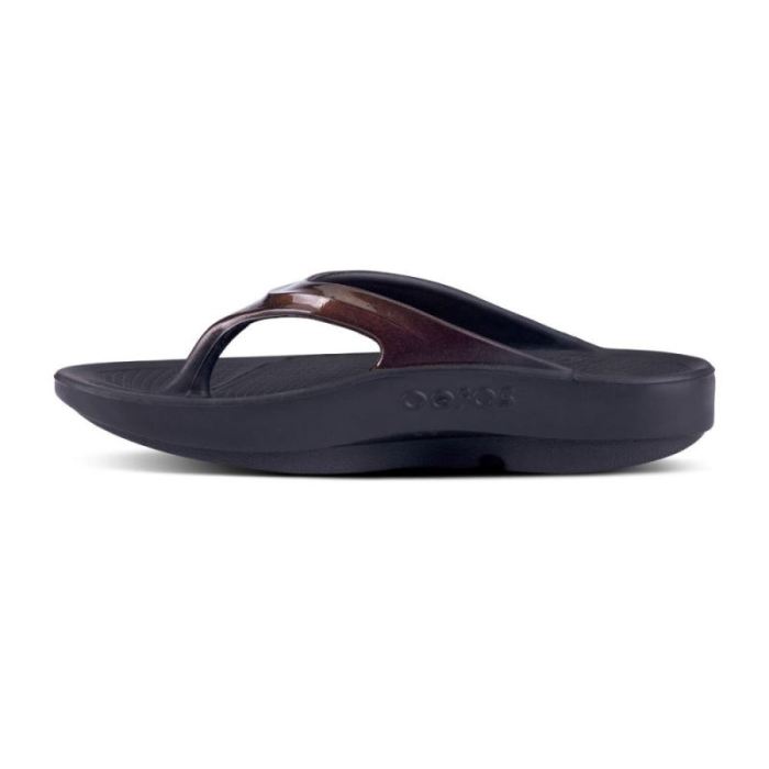 Oofos Canada Women's OOlala Luxe Sandal - Cabernet