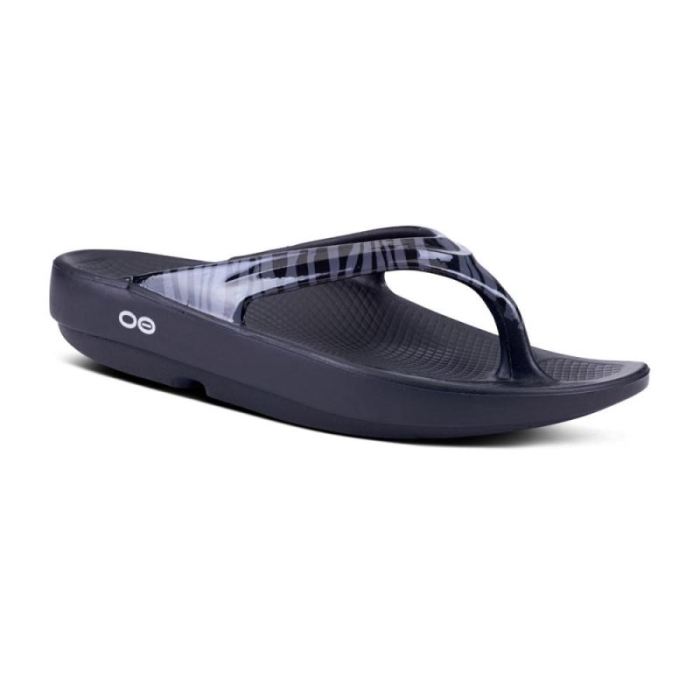 Oofos Canada Women's OOlala Limited Sandal - Gray Zebra