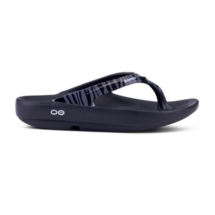 Oofos Canada Women's OOlala Limited Sandal - Gray Zebra