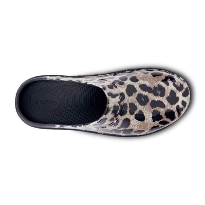 Oofos Canada Women's OOcloog Limited Edition Clog - Cheetah