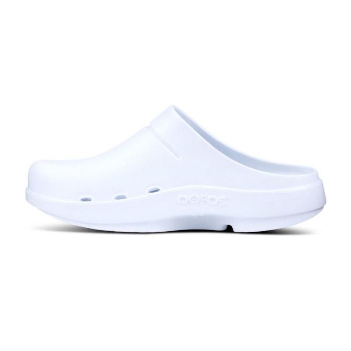 Oofos Canada Men's OOcloog Clog - White