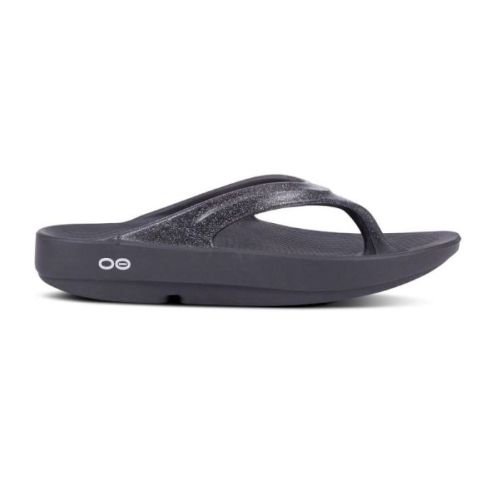 Oofos Canada Women's OOlala Luxe Sandal - Platinum Sparkle