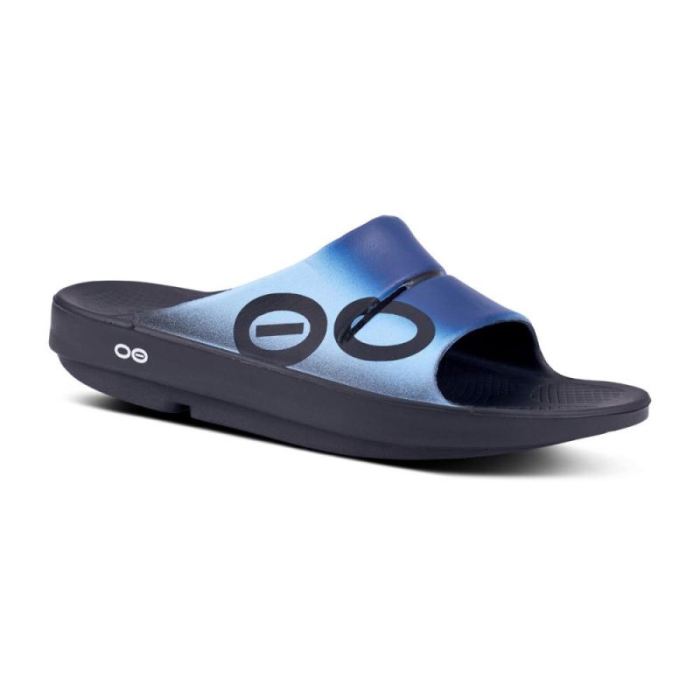 Oofos Canada Women's OOahh Sport Slide Sandal - Azul