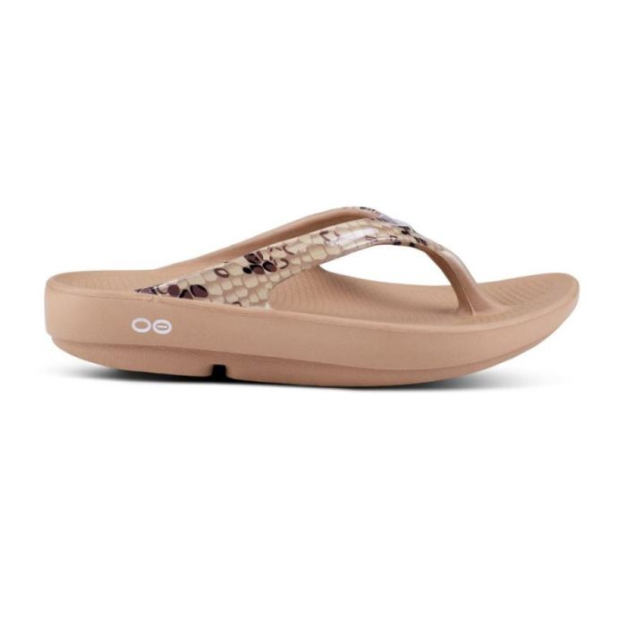 Oofos Canada Women's OOlala Limited Sandal - Desert Snake