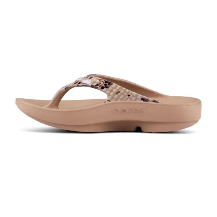 Oofos Canada Women's OOlala Limited Sandal - Desert Snake