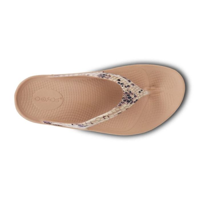 Oofos Canada Women's OOlala Limited Sandal - Desert Snake