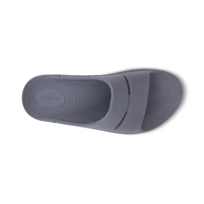 Oofos Canada Women's OOahh Slide Sandal - Slate