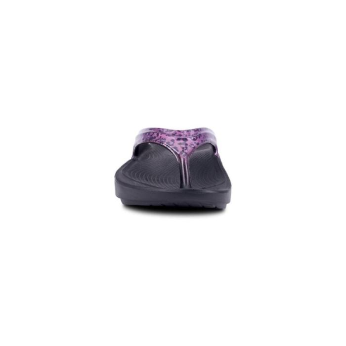 Oofos Canada Women's OOlala Limited Sandal - Violet Leopard