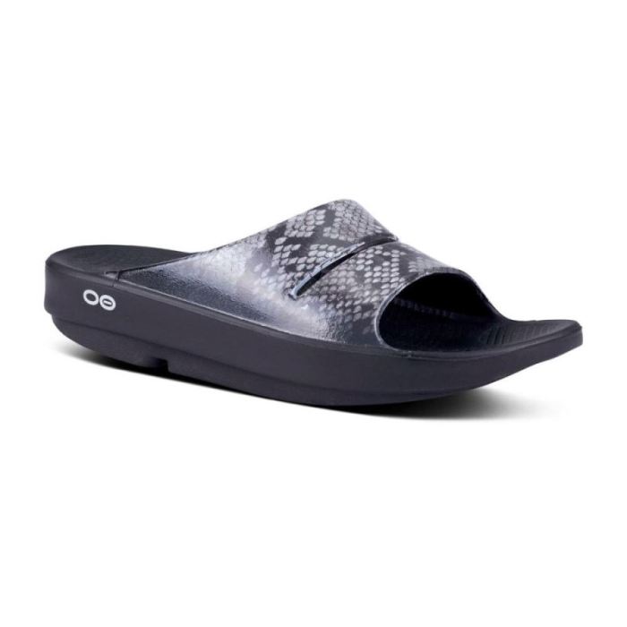 Oofos Canada Women's OOahh Luxe Slide Sandal - Snake