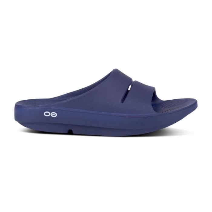 Oofos Canada Women's OOahh Slide Sandal - Navy