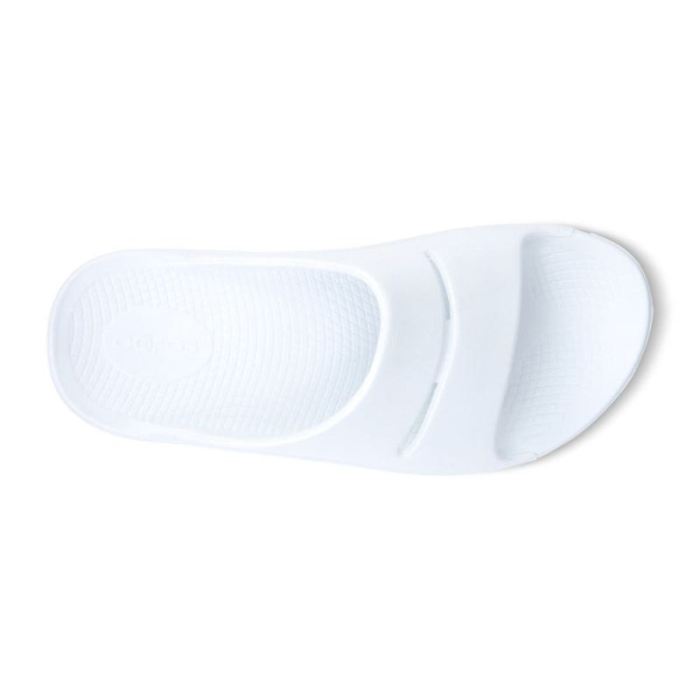 Oofos Canada Women's OOahh Luxe Slide Sandal - White