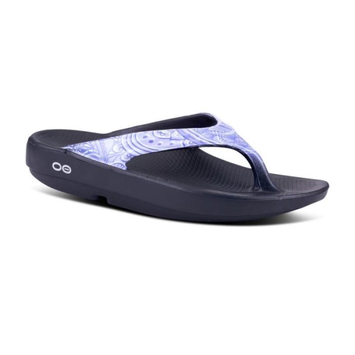 Oofos Canada Women's OOlala Limited Sandal - Lavender Paisley