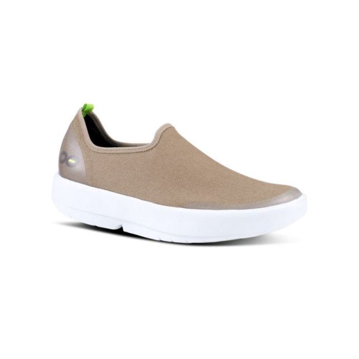 Oofos Canada Women's OOmg eeZee Low Shoe - White Taupe