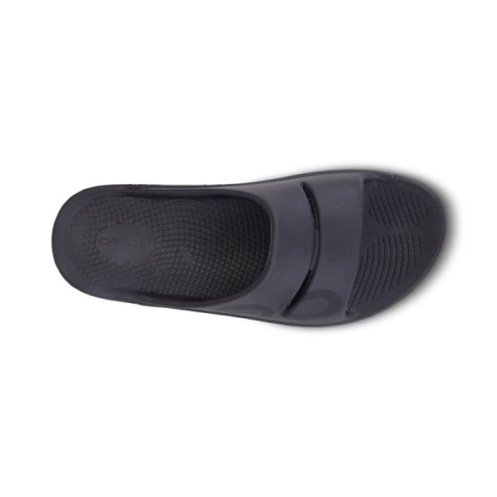 Oofos Canada Women's OOahh Sport Slide Sandal - Black Matte