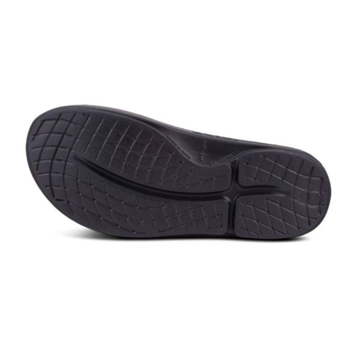 Oofos Canada Women's OOahh Sport Slide Sandal - Black Matte