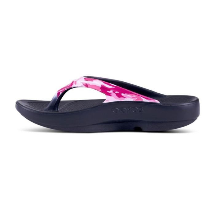 Oofos Canada Women's OOlala Limited Sandal - Project Pink Camo