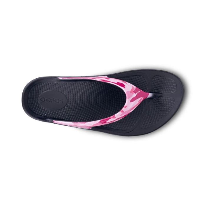 Oofos Canada Women's OOlala Limited Sandal - Project Pink Camo