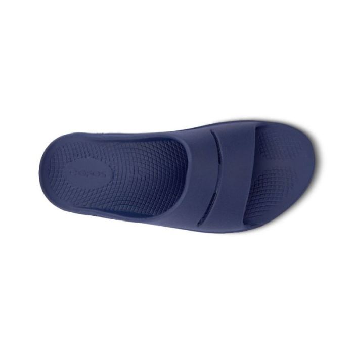 Oofos Canada Men's OOahh Slide Sandal - Navy