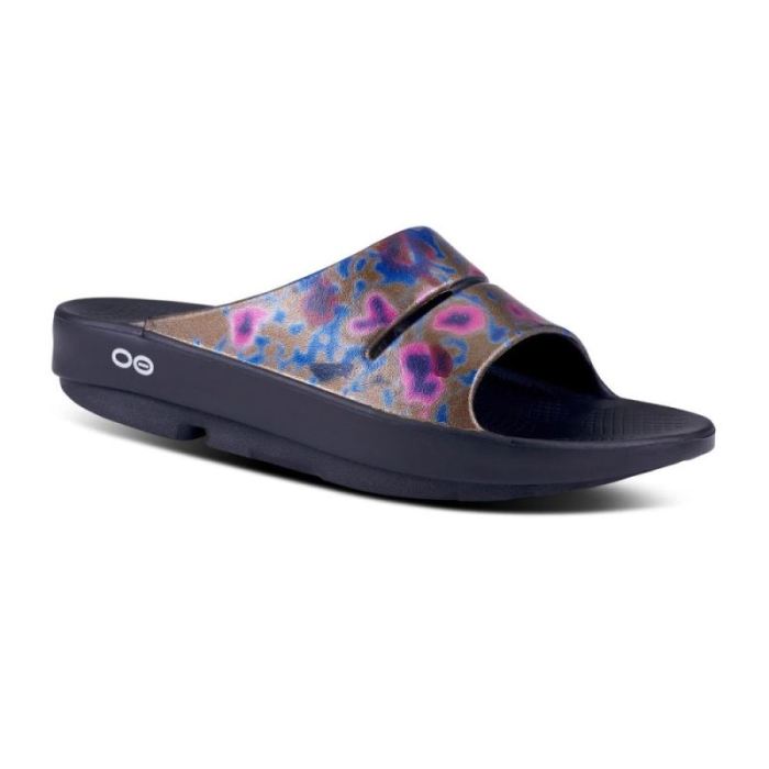 Oofos Canada Women's OOahh Luxe Slide Sandal - Kaleidoscope