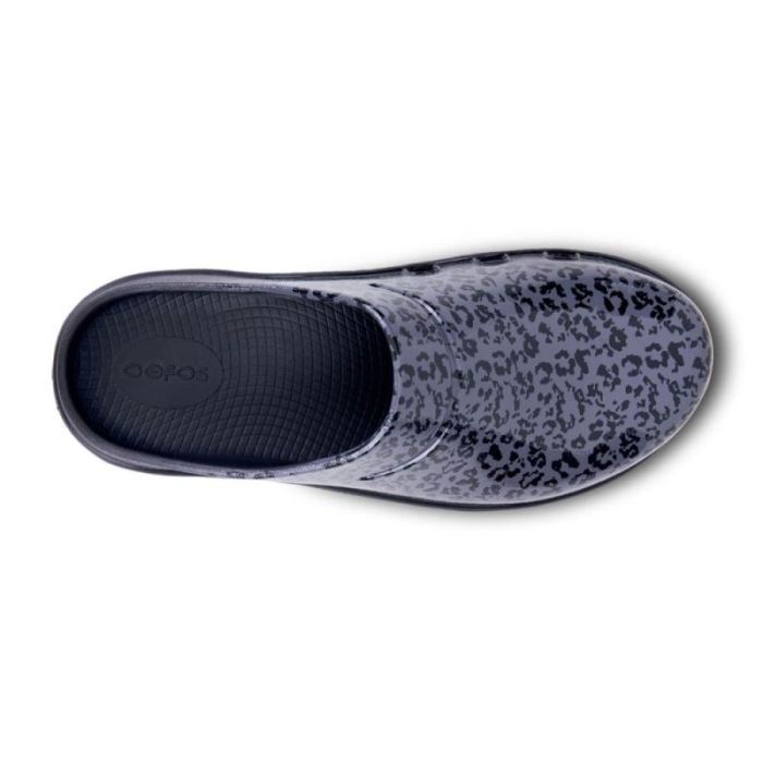 Oofos Canada Women's OOcloog Limited Edition Clog - Gray Leopard