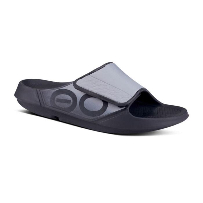 Oofos Canada Women's OOahh Sport Flex Sandal- Gray