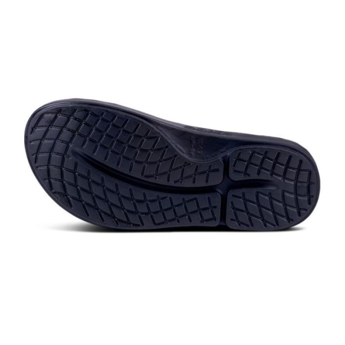 Oofos Canada Women's OOahh Luxe Slide Sandal - Metallic Blue Snake