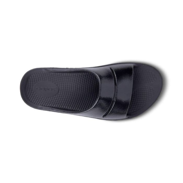 Oofos Canada Women's OOahh Luxe Slide Sandal - Black