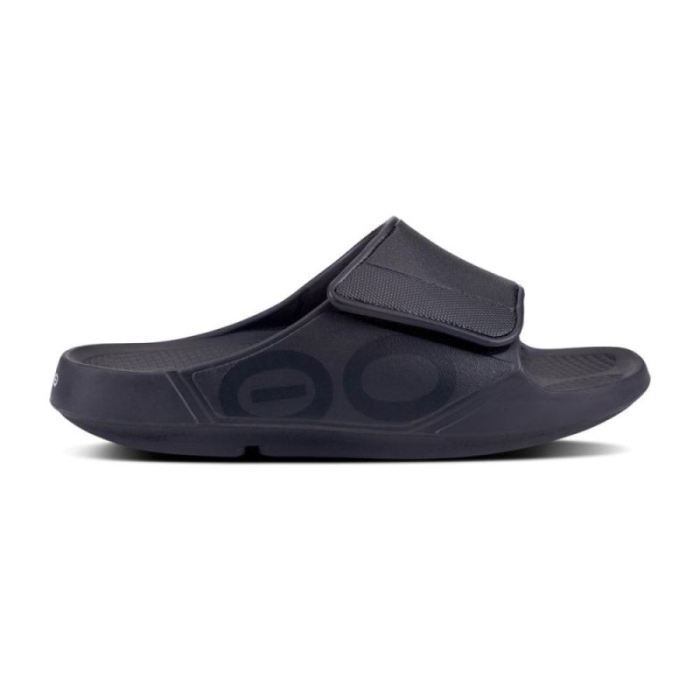 Oofos Canada Women's OOahh Sport Flex Sandal- Matte Black