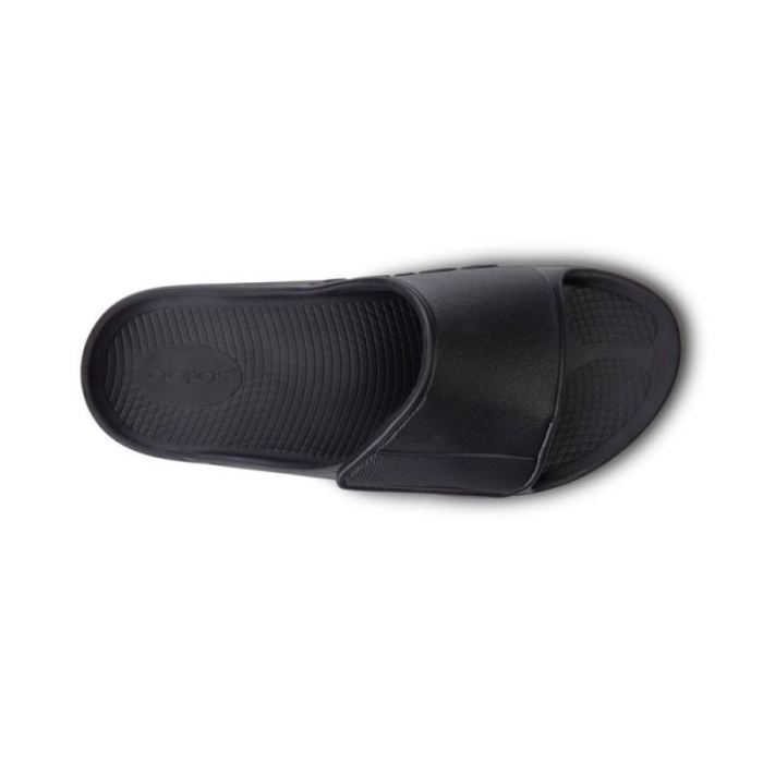 Oofos Canada Women's OOahh Sport Flex Sandal- Matte Black