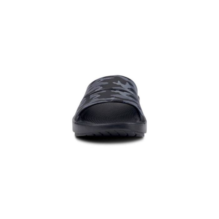 Oofos Canada Women's OOahh Sport Slide Sandal - Black Camo