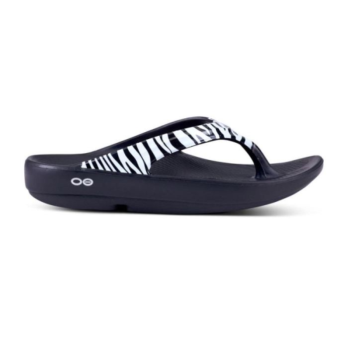 Oofos Canada Women's OOlala Limited Sandal - Zebra