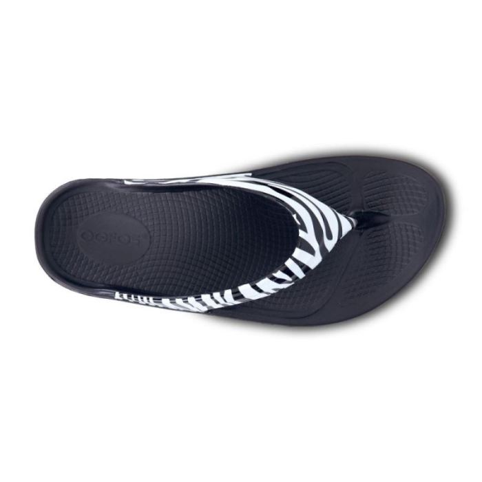 Oofos Canada Women's OOlala Limited Sandal - Zebra