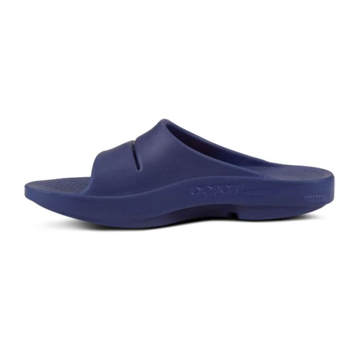 Oofos Canada Women's OOahh Sport Slide Sandal - Navy White