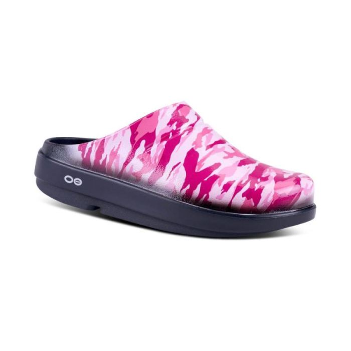 Oofos Canada Women's OOcloog Limited Edition Clog - Project Pink Camo