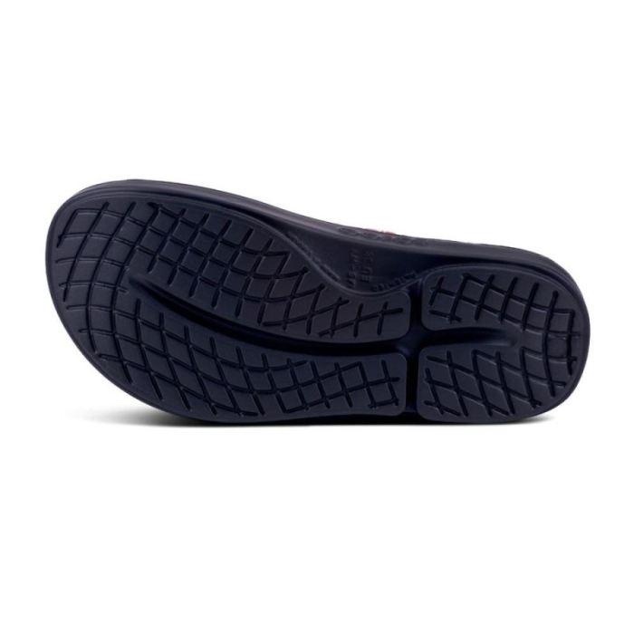 Oofos Canada Women's OOahh Luxe Slide Sandal - Red Bandana