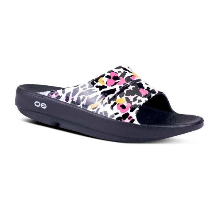 Oofos Canada Women's OOahh Luxe Slide Sandal - Tiger Lily