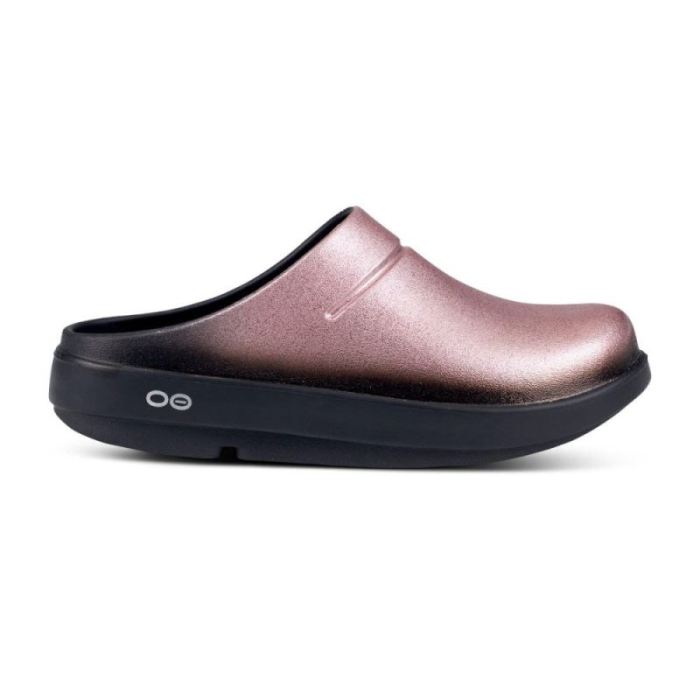 Oofos Canada Women's OOcloog Luxe Clog - Rose Sparkle