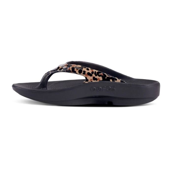 Oofos Canada Women's OOlala Limited Sandal - Leopard