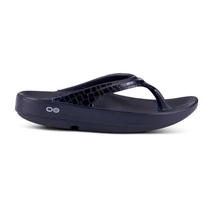 Oofos Canada Women's OOlala Limited Sandal - Black Gator