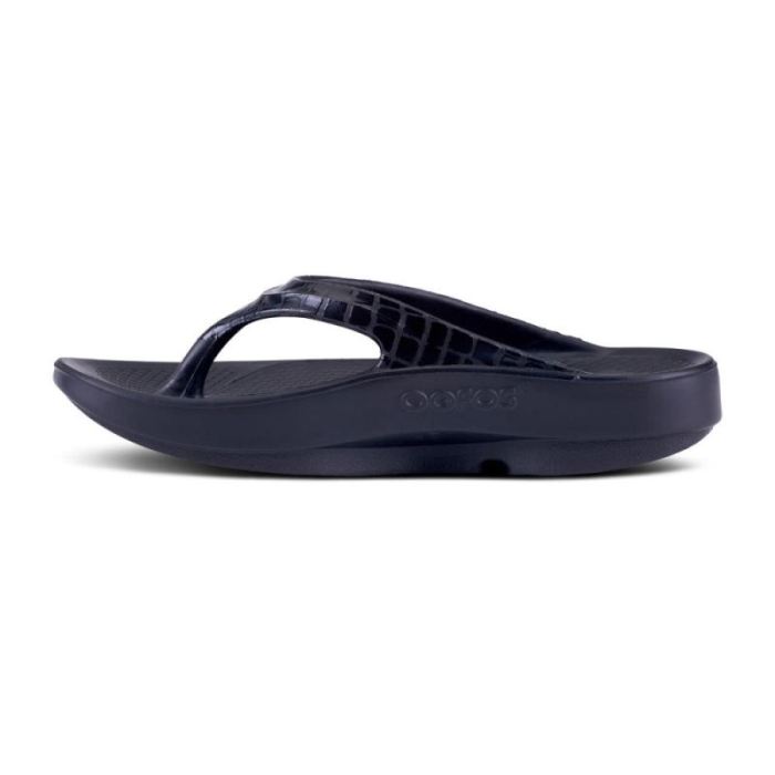 Oofos Canada Women's OOlala Limited Sandal - Black Gator