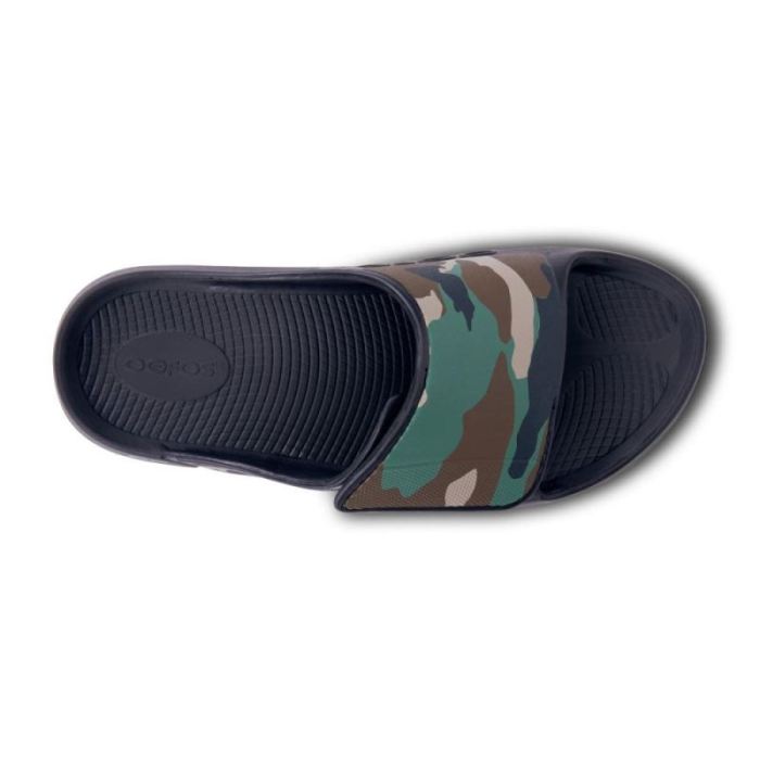 Oofos Canada Women's OOahh Sport Flex Sandal- Woodland Camo