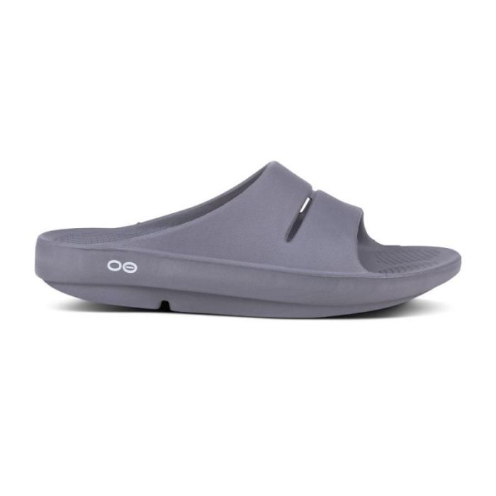 Oofos Canada Men's OOahh Slide Sandal - Slate