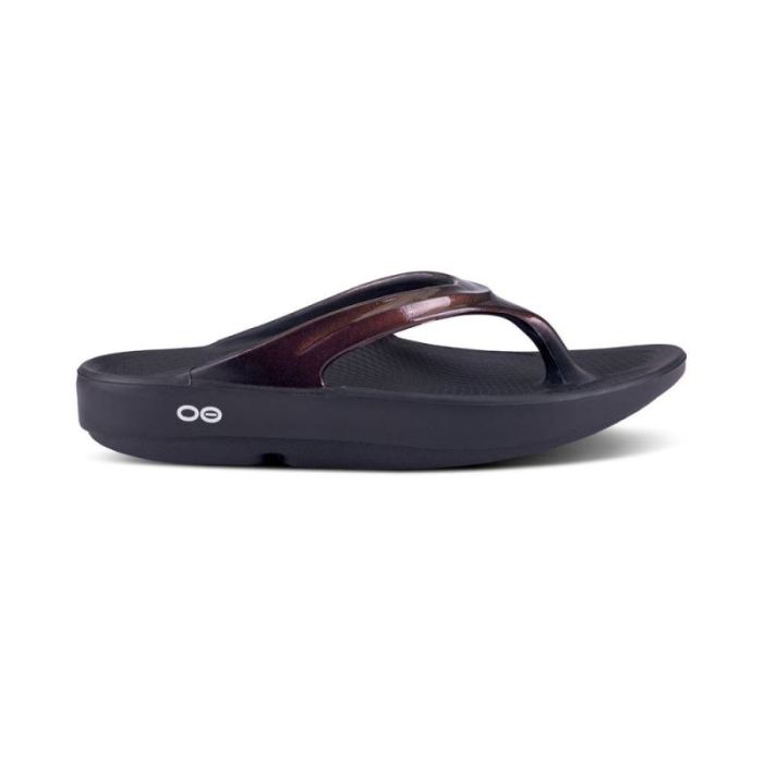 Oofos Canada Women'S Oolala Luxe Sandal - Cabernet